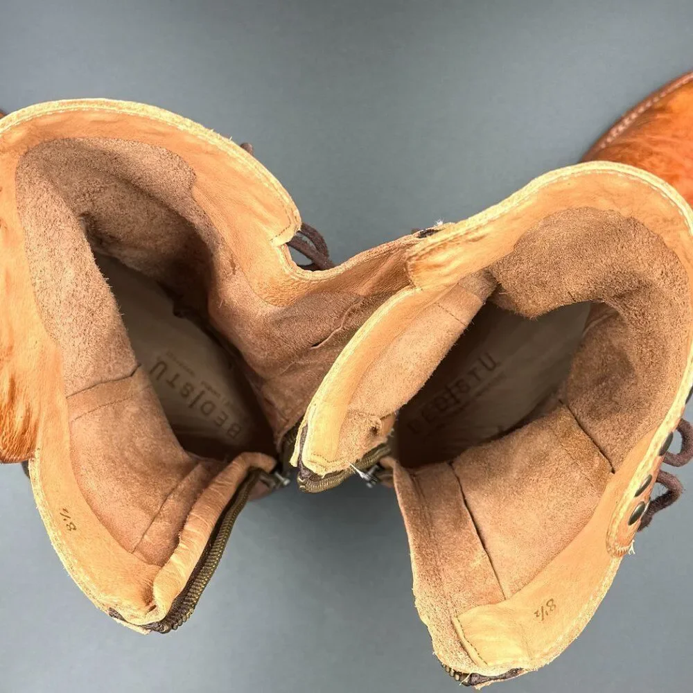 Bet Stu Fen Mid Calf Leather Boot - Picture 6 of 13